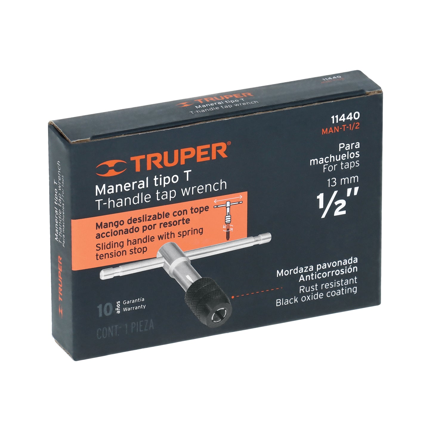 MANERAL PARA MACHUELOS TIPO "T" 1/2" MAN-T-1/2 TRUPER